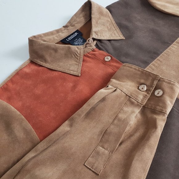 Lindor Tan Colour Block Spring Jacket - Picture 3 of 14